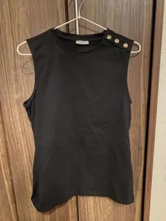 MARELLA ブラック ノースリーブ トップス