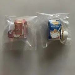 Lipton ミニチュアチャーム アップルティー、ミルクティー2個セット