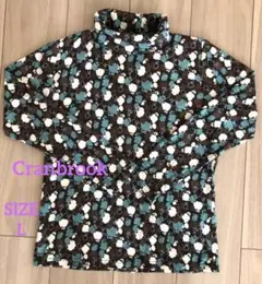 【 Cranbrook】レディース　花柄タートルネックトップス　L