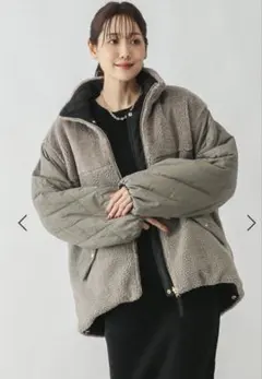 グローバルワーク　リバーシブルキルトブルゾン 　エアサーマル