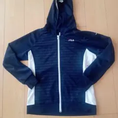 FILA フード付きジャケット ネイビー