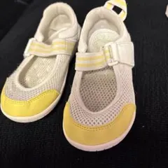 IFME メッシュ上履き 17.0 ホワイト/イエロー