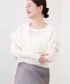 ⭐︎春季値上げ予定⭐︎ 新品未使用 IENA イエナ コットンVネック リボンベスト