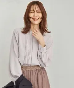 【極美品】ロペピクニック 白からの解放！多機能ブラウス/ピンタックブラウス