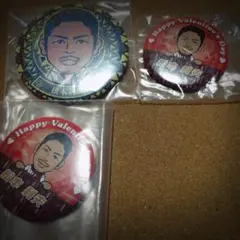 松本利夫 缶バッチセット