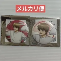 銀魂　銀八先生　沖田総悟　グリッター缶バッジ　ドンキホーテ　枕投げ