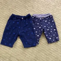 星柄ネイビーハーフパンツ2点セット