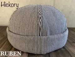 送料込 帽子 Ruben デニム フィッシャーマン ロール キャップ 男女 HC