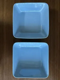 【美品】ターコイズカラー　スクエア型♡ティーマ16cm 2枚セット 美品】ターコイズカラー スクエア型♡ティーマ16cm 2枚セット 美