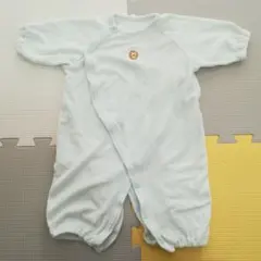 50〜60 ライオン刺繍 ドレスオール カバーオール 2wayオール 綿100%