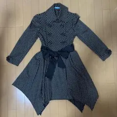 水玉模様　コートドレス　Mサイズ