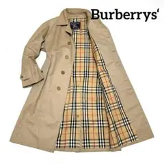 バーバリー ステンカラーコート 裏ノバチェック ロング L