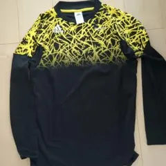 adidas freefootball 長袖シャツ ブラック×イエロー