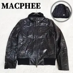 MACPHEE 短丈 ラムレザー レザージャケット インナーキルティング Y2K