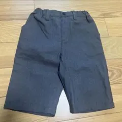 新品☆コムサイズム　グレー　ベーシック　グルカハーフパンツ②110㎝