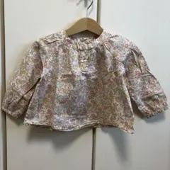 Bonpoint 花柄 フリルネック 長袖ブラウス - メルカリ