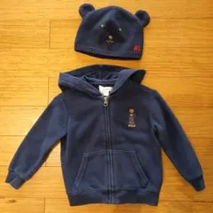 Polo Ralph Lauren パーカー ニット帽 セット 24M　クマ耳
