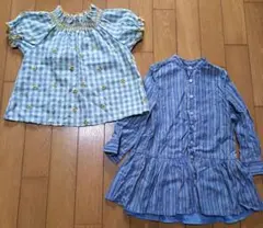 POLO RALPH LAUREN ストライプシャツ 2/2T　ひまわり柄半袖