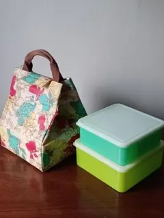 値下げ！入れ子式ランチボックス 行楽弁当箱 運動会 2段 3～4人 保冷バッグ付