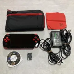 極美品　希少　SONY PSP 3000 ブラック/レッド 本体　7点セット