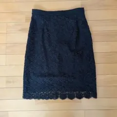 UNIQLO レーススカート ネイビー Lサイズ
