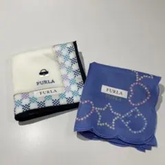 (2) 新品 FURLA フルラ ハンカチ お得な2枚セットのサムネイル