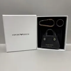 全新未使用✨️Emporio Armani 鑰匙圈 包包吊飾 MyEA 黑色