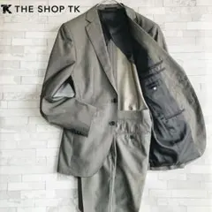 美品 THE SHOP TK MIXPICE シャイニーウールスーツセットアップ
