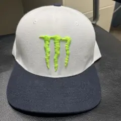 韓国限定MONSTER ENERGY キャップ ホワイト/ネイビー