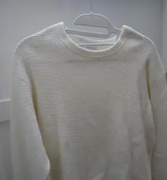 BEAUTY&YOUTH ホワイトニットセーター S