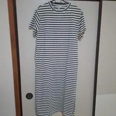 ain マタニティー　授乳服　ボーダー　ワンピースのサムネイル