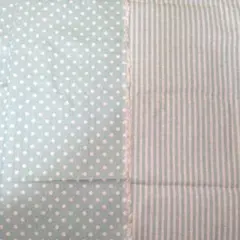 ボーダー＆ドット柄