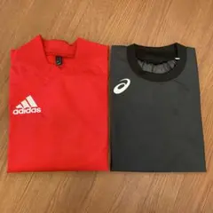 美品　アディダス⭐︎アシックス　ピステ2点セット　160㎝相当