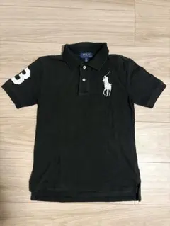 Ralph Lauren ポロシャツ ビッグポニー 短丈 黒y2k swag - メルカリ