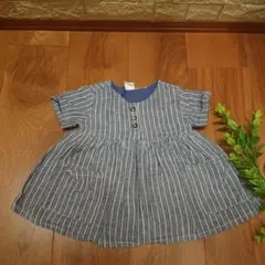 【H&M】 ストライプ柄 ワンピース 60cm