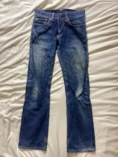 デニム エドウィン503 ブルートリップ ウォッシュ加工 W30L32 USED