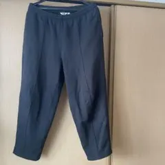 【ユニクロU】ボアスウェットトラックパンツ L 黒