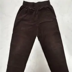 GU コーデュロイパンツ ブラウン ワイドパンツ