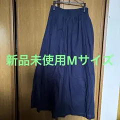 新品未使用しまむらシーズンリーズンネイビー フレアスカート ゴムウエスト