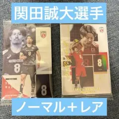【２枚セット】男子バレーボール ツインウエハース 関田誠大
