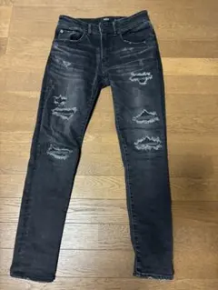 アズール AZUL ジーンズ ダメージ加工 黒