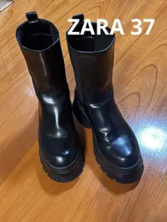 ZARA 37 厚底サイドゴアブーツ