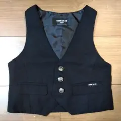 COMME CA ISM ブラック ベスト ジレ 90
