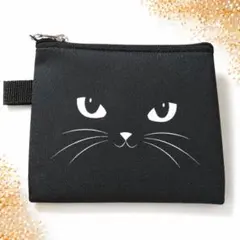 黒猫ポーチ 小物入れ ミニポーチ かわいい 猫デザイン 化粧ポーチ コンパクトのサムネイル