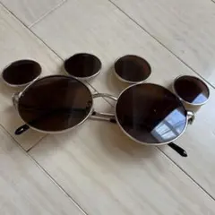 ディズニー　ミッキー　ブラウン　サングラス