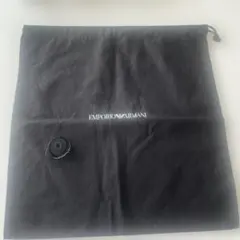 新品　EMPORIO ARMANI 黒巾着袋 リボン付きのサムネイル