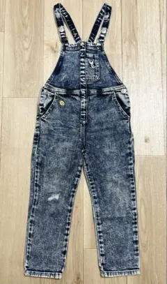 オーバーオール　ダメージ加工　3-4yrs 104cm