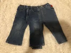 デニムパンツ 2点セット　ウエストゴム ポケット付き
