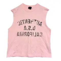 エイチアンドエム　オーバーサイズフィットタンクトップ　ピンク　M