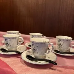 NIKKO ニッコー ピオニール ブルー5客セット＆スプーン